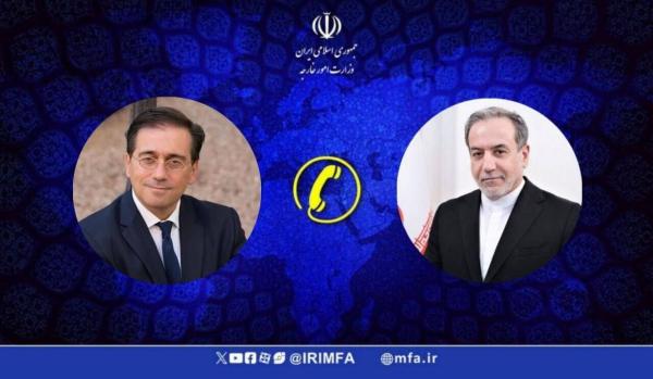 اسرائیل مرتکب جنایتی بزرگ علیه حقوق بین‌الملل شد | گفت‌وگوی تلفنی عراقچی با وزیر امور خارجه اسپانیا