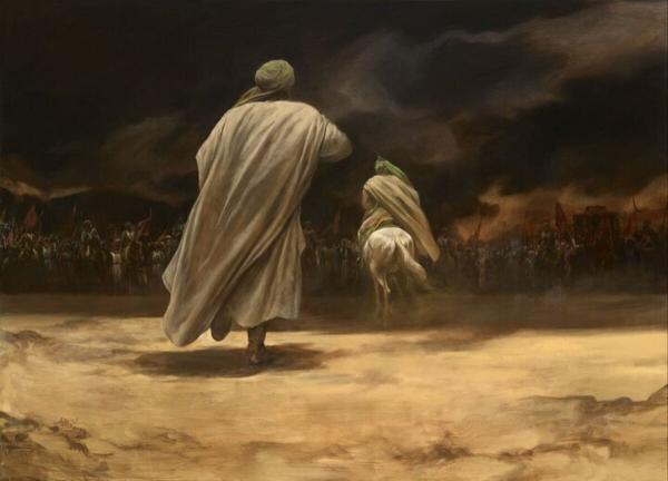  روح‌الامین لحظه وداع حضرت علی اکبر (ع) در کربلا را به تصویر کشید 