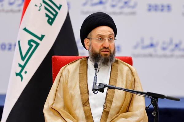 تاکید سید عمار حکیم بر حمایت همه‌جانبه عراق از ایران