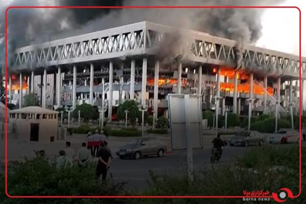  بازدید عراقچی از ساختمان‌های آسیب‌دیده صداوسیما 