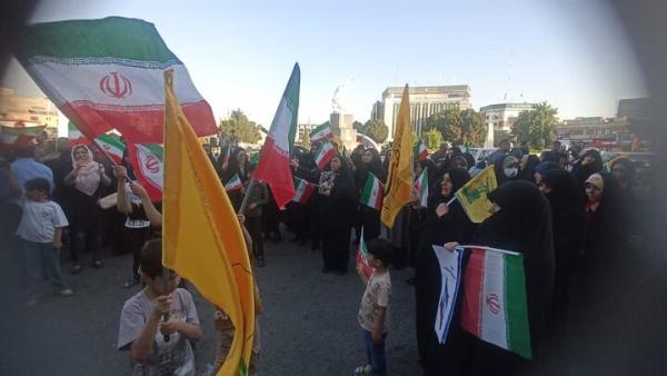 تجمع مردم قزوین در حمایت از نیروهای مسلح و عملیات «بشارت فتح»