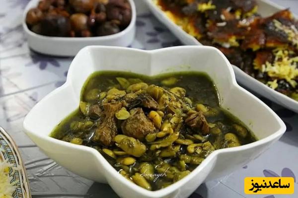طرز تهیه خورشت باقلا سبز با عطر خوش و عطم متفاوت