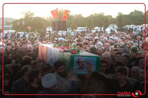  تشییع و تدفین پیکر سپهبد پاسدار شهید علی شادمانی در همدان 