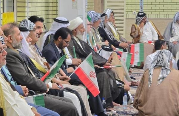 تجمع عشایر عرب خوزستان در حمایت از نیروهای مسلح ایران
