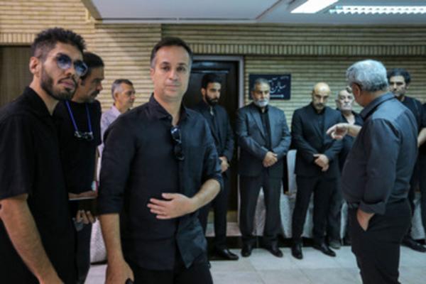 حضور هنرمندان در مراسم ترحیم برادرزاده محسن تنابنده