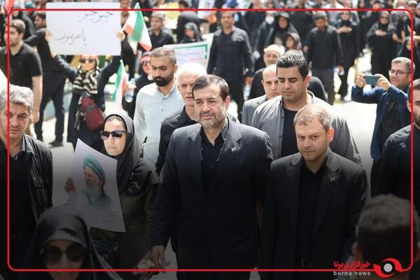  وزیر ورزش و جوانان در آیین باشکوه تشییع شهدای اقتدار: ورزشکاران ما در حملات چند روز اخیر رژیم اسراییل حضور خیلی پایاپایی در کنار مردم داشتند 
