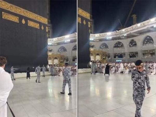 ببینید| خوشحالی عجیب یک زن پس از بوسیدن حجر الاسود (خانه خدا)