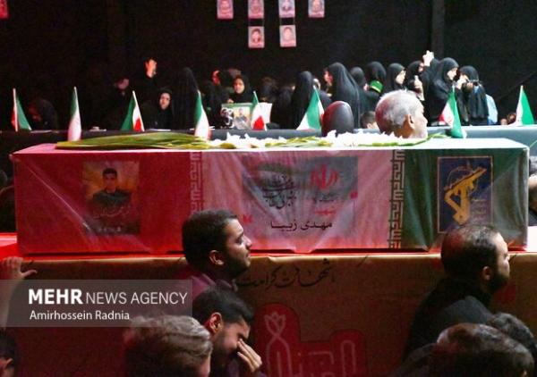 مراسم وداع با پیکر دو شهید مدافع وطن در بیرجند
