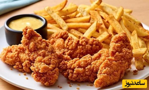 آشپزی سه سوته؛ فوت و فن و طرز تهیه مرغ سوخاری به روش رستورانی