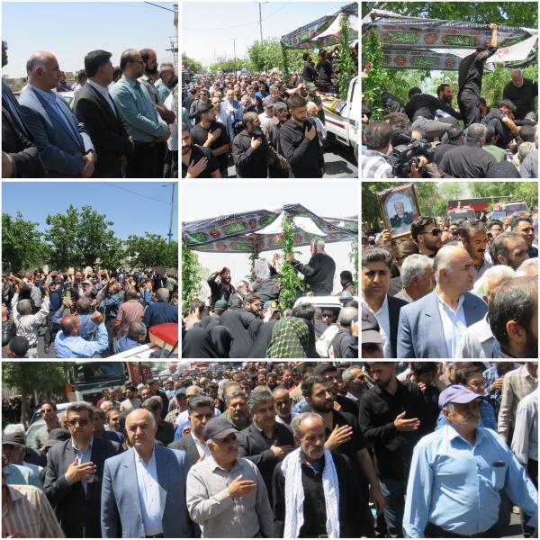 آیین باشکوه تشییع پیکر مطهر شهید سردار حمیدرضا روزبهانی در اشترینان 
