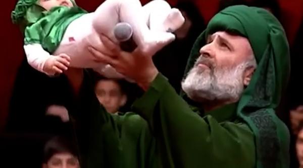 گریه حرمله حین روضه، تماشاچیان را به گریه انداخت 