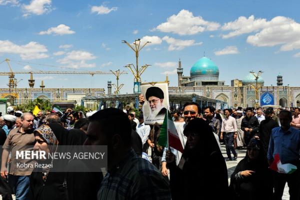 «طنین حیدر حیدر به گوش می آید» در حرم مطهر امام رضا(ع)