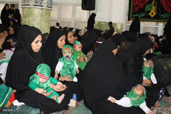 همایش شیرخواران حسینی در مسجد امام خمینی میناب برگزار شد
