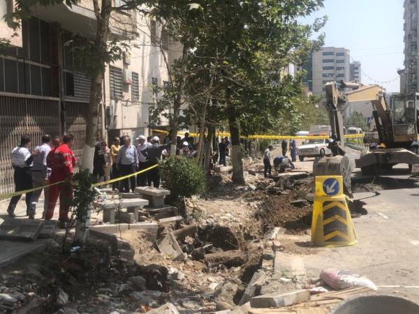 جزئیات جدید از حادثه لوله آب در میدان قدس تهران