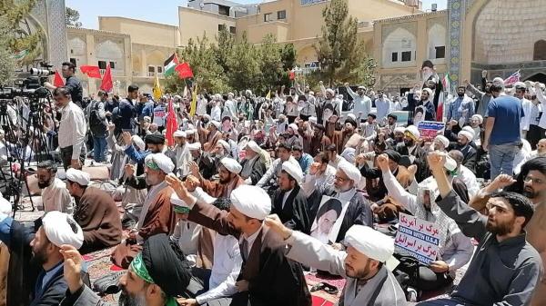  خروش طلاب انقلابی در فیضیه 