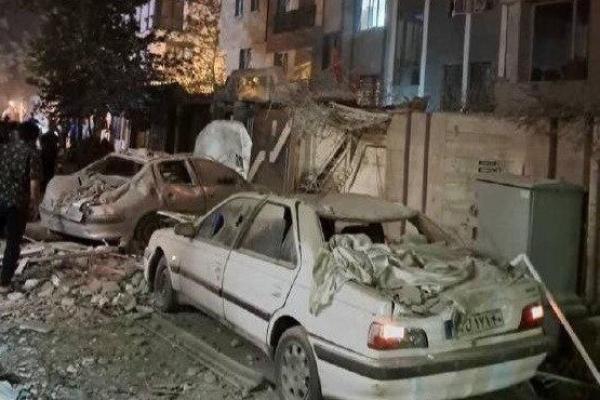 تصاویر ساختمان بمباران شده در تهران توسط اسرائیل + ویدئو