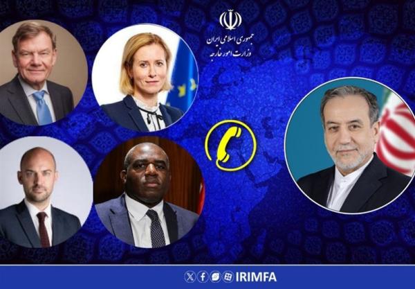  رایزنی تلفنی عراقچی با وزرای خارجه تروئیکا و کالاس 
