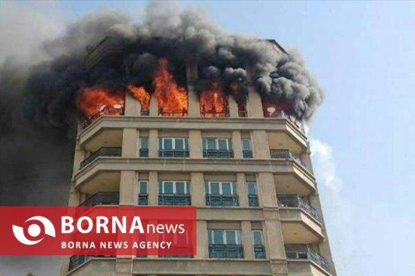 نجات سه نفر در آتش سوزی ساختمان مسکونی کرمانشاه