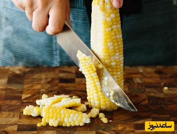 خانه‌داری یک کدبانو؛ ترفندهای جالب دون کردن و نگهداری ذرت بصورت خام و پخته‌شده