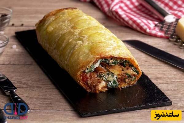 آشپزی سه سوته ؛ رول سیب زمینی / آشپزی راحت و کم هزینه برای درخشش در مهمانی هایتان