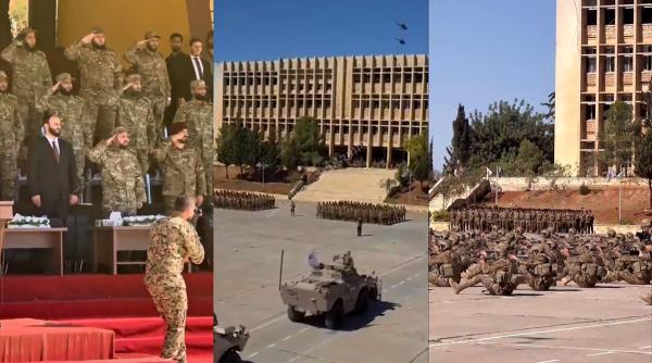  تصاویر رونمایی از ارتش محمد الجولانی با سلام نازی! 