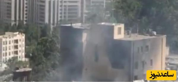 (فیلم) تصاویر جدید از زندان اوین دقایقی پس از حمله: از گودال عمیق در اتاق سربازان وظیفه تا روایت‌ یک شاهد عینی از بدن‌های سوخته زیر آوار