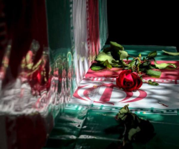  غم انگیزترین صحنه از تابوت کودکانه شهیدانی که امروز تشییع شدند 