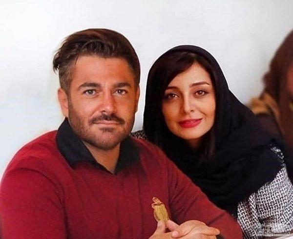 ژست دوستانه و صمیمی ساره بیات و محمدرضا گلزار در پشت صحنه + عکس
