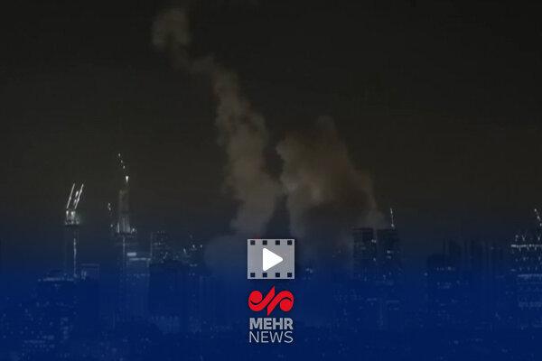 محل اصابت موشک‌های بالستیک ایرانی در پی عملیات وعده صادق ۳