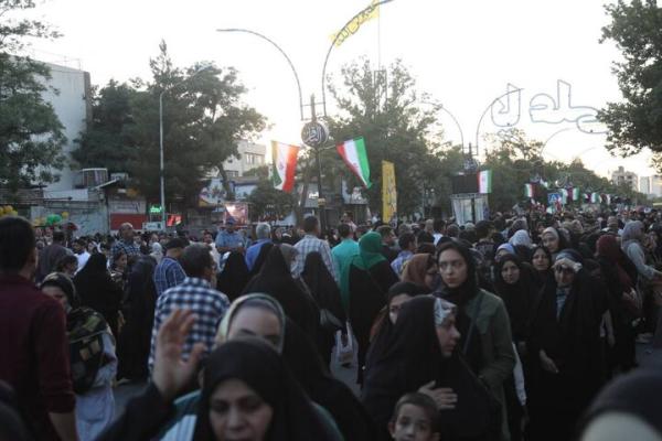 تجمع با شکوه و حماسی مردم مشهد با شعار «ایران؛ ذوالفقار علی(ع)»