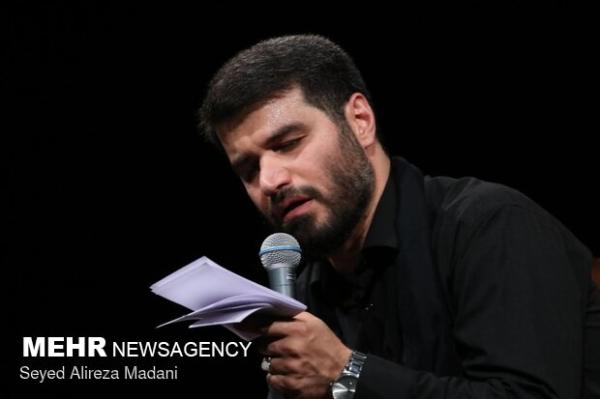 مرثیه خوانی میثم مطیعی در هیئت آیین حسینی در دهه اول محرم ۱۴۰۴