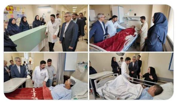 سخنگوی وزارت امور خارجه از مجروحان حمله رژیم متجاوز اسرائیل عیادت کرد