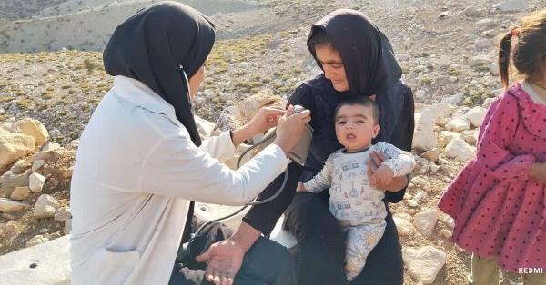  ویزیت رایگان بیماران در مناطق محروم و صعب‌العبور لالی 