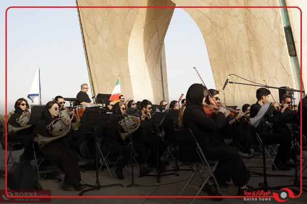  بخشی از اجرای ارکستر سمفونیک تهران «برای ایران» 