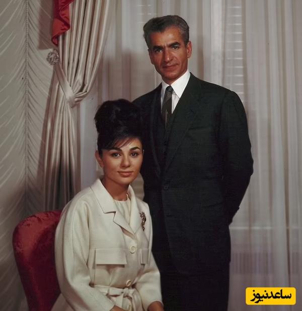 لباس حریر زرد کمرنگ با گلدوزیهای سنتی و یقه قاجاری/ جواهرات و استایل خاص فرح پهلوی در سفر به امریکا و دیدار با ژاکلین کندی