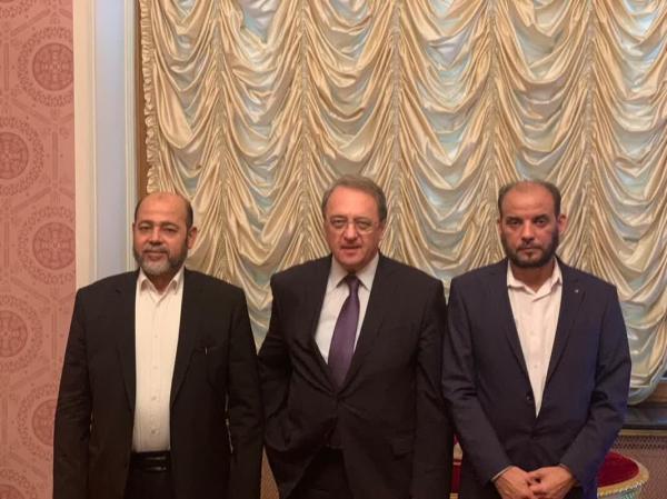 دیدار هیأت حماس با معاون وزیر خارجه روسیه و بررسی تجاوزات اسرائیل به ایران و فلسطین