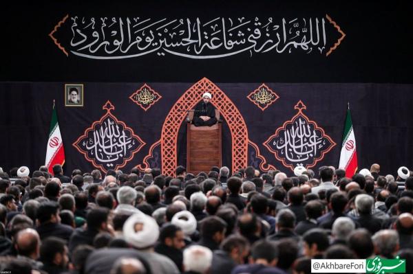  تصاویری از عزاداری شب هشتم محرم در حسینیه امام خمینی(ره) 