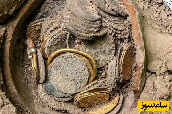 گنج سکّه‌های 500 ساله از زیر دیوار کنیسه بیرون آمد