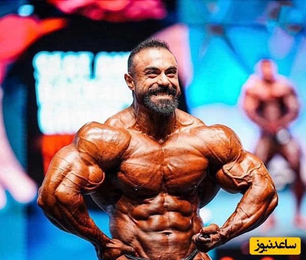 آخرین عکس از بدن رژیمی و فوق‌کات بهروز تابانی، قهرمان تبریزی بدنسازی/ روزهای آخر مانده به مسابقات دبی پرو + عکس
