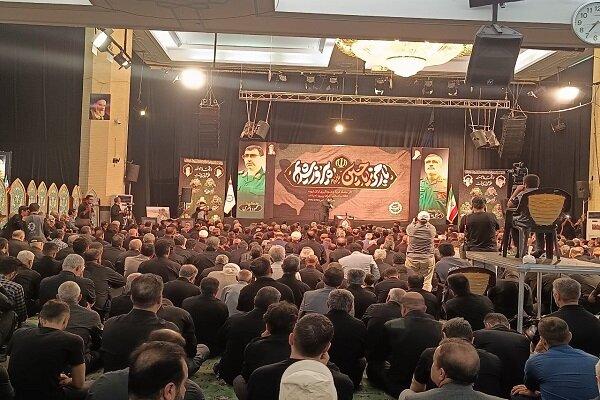 مراسم گرامیداشت سرداران شهید حاجی‌زاده و باقری در تهران برگزار شد