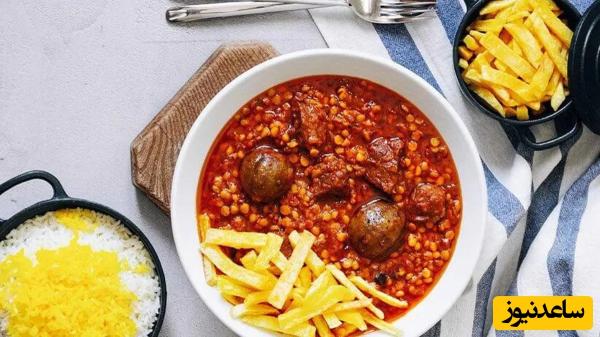 طرز تهیه خورش قیمه نذری برای ماه محرم با گوشت و مرغ از 4 تا 200 نفر / قبول حق + ویدئو