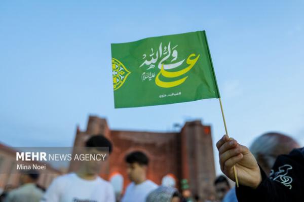 جشن غدیر در نیشابور؛ از کیک ۱۱۰ متری تا اطعام ۵ هزار نفری