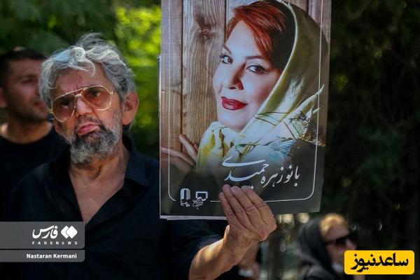 تزئینات ساده و اعیانی میز عزای زهره حمیدی با چند نوع خرما و حلوای زعفرانی/ روحشون شاد+عکس