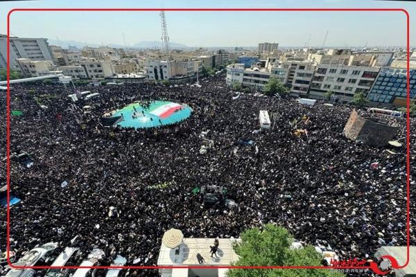  حضور میلیونی مردم تهران برای وداع با پیکرهای شهدای وطن 