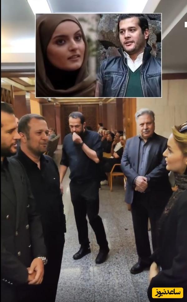 حضور احساسی و صمیمانه نیلوفر پارسا در مراسم ختم پدر پارتنرش در سریال «آوای باران»، سیاوش خیرابی+ تسلیت ویژه مژده لواسانی