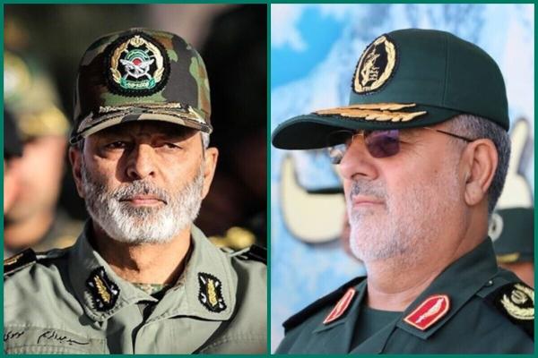  پیام تبریک فرمانده کل سپاه پاسداران به رئیس ستاد کل نیروهای مسلح 