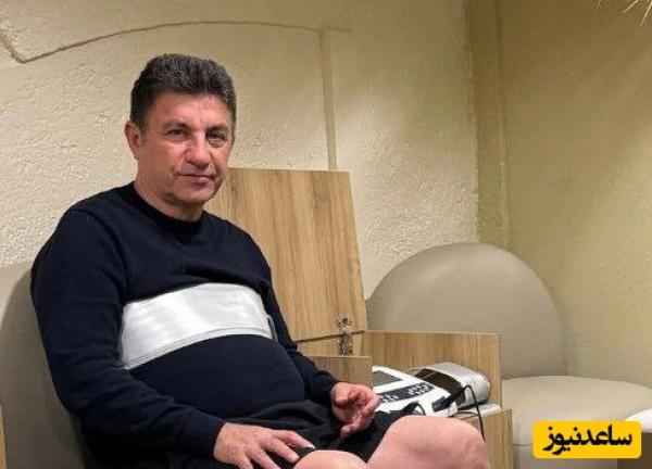 سرمربی تیم ملی در حال مراقبت‌های زیبایی قبل از تمرینات تیم / قلعه‌نویی در سالن زیبایی و پدیکور کردن+ عکس