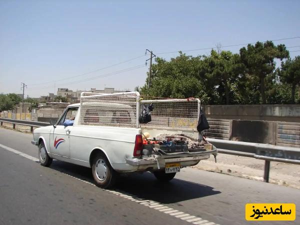 خلاقیت خنده دار اوستا مکانیک خوش ذوق برای نصب میز بیلیارد پشت پیکان وانت حماسه آفرید/ بار دیگر شاهد نبوغ ایرانی هستیم