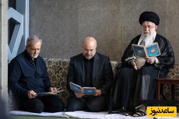 تاریخ را ورق بزنیم؛ حضور پُررنگ پسران ارشد رهبر معظم انقلاب و رئیس جمهور در نماز جمعه تاریخی؛ سیدمصطفی خامنه‌ای و یوسف پزشکیان +عکس