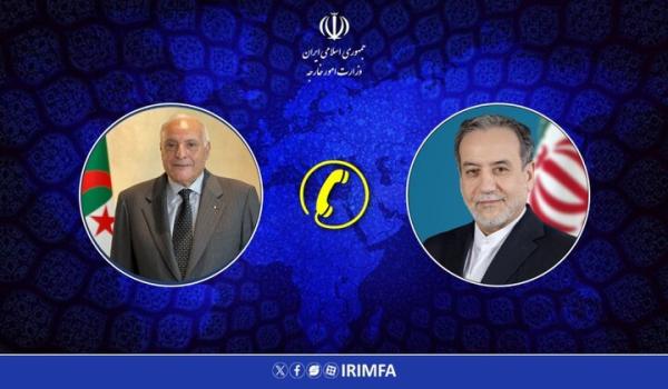 گفتگوی تلفنی وزرای امور خارجه جمهوری اسلامی ایران و الجزایر